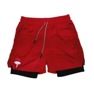 Ninja Warrior Red Mesh Gym Shorts