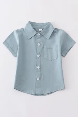 Ocean button-downs pocket boy shirt