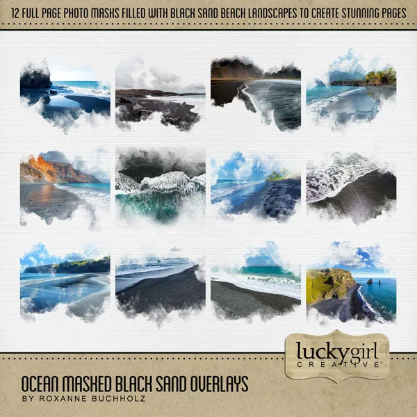 Ocean Masked Overlays Digital Scrapbook Bundle
