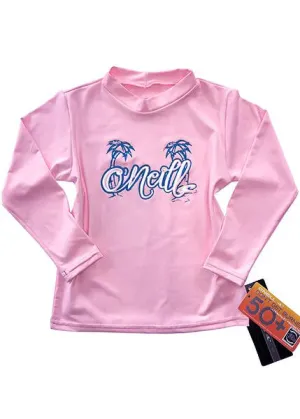 O'Neill toddler rash top - pink long