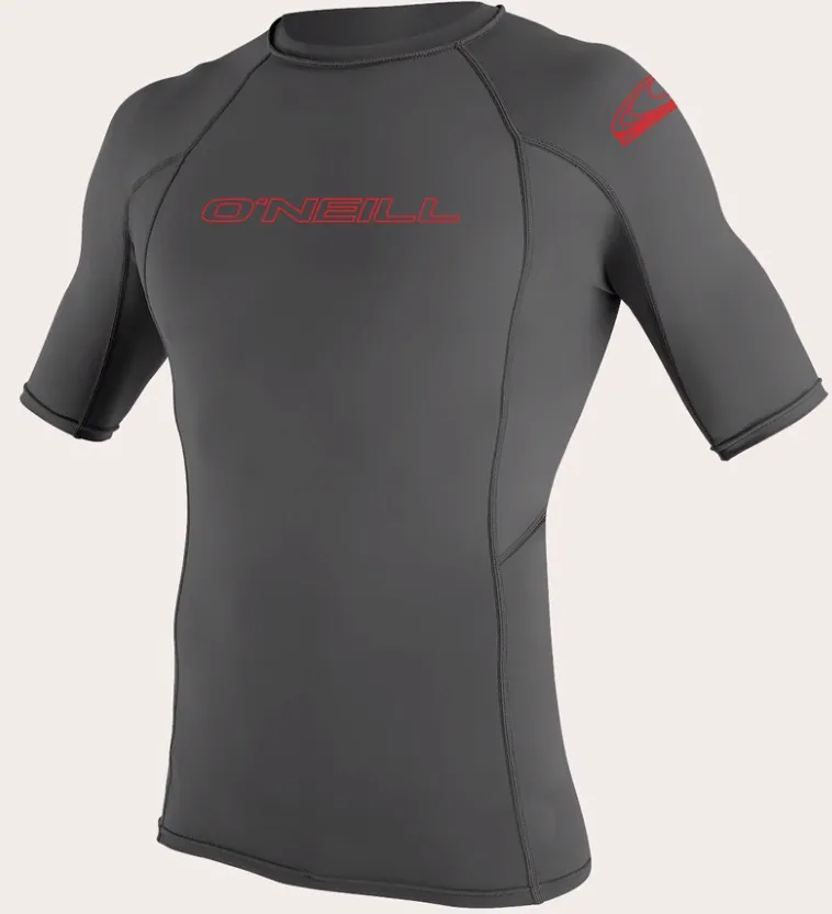 O'neill Youth Basic UPF 50  S/S Rash Guard Graphite