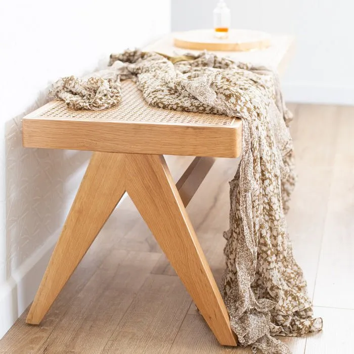 Palma Bench Seat - Natural Oak