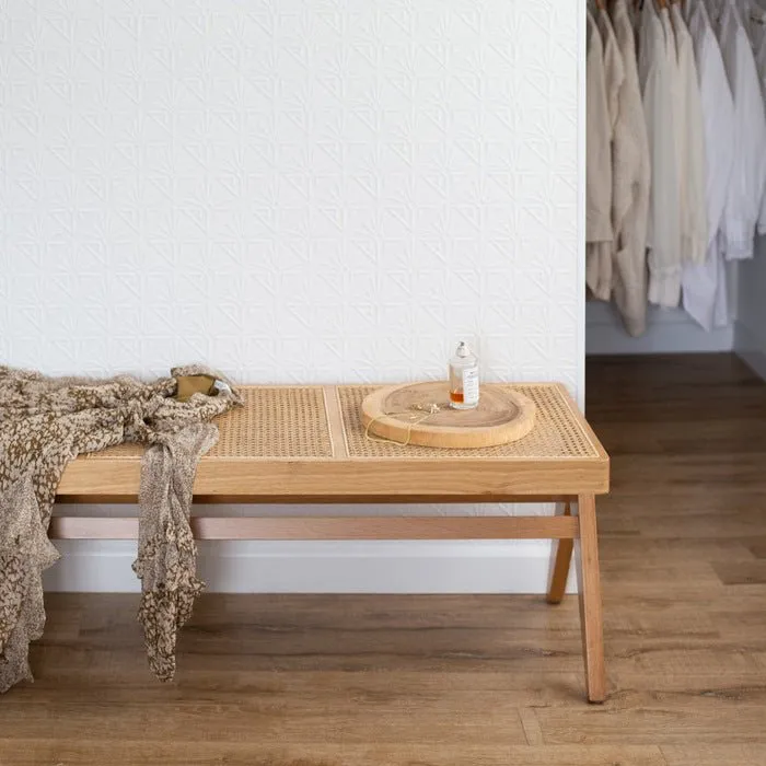 Palma Bench Seat - Natural Oak