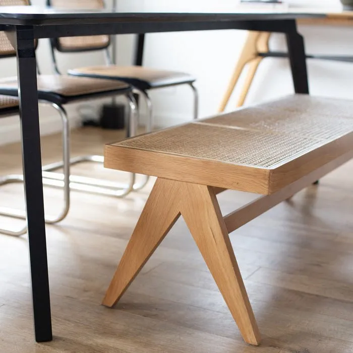 Palma Bench Seat - Natural Oak