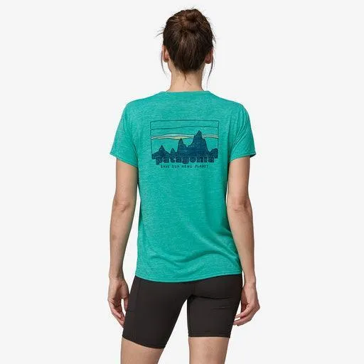 Patagonia Capilene Cool Daily Graphic Shirt '73 Skyline: Subtidal Blue X-Dye