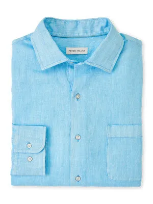 Peter Millar Coastal Garment Dyed Linen Sport Shirt (3 Colors)