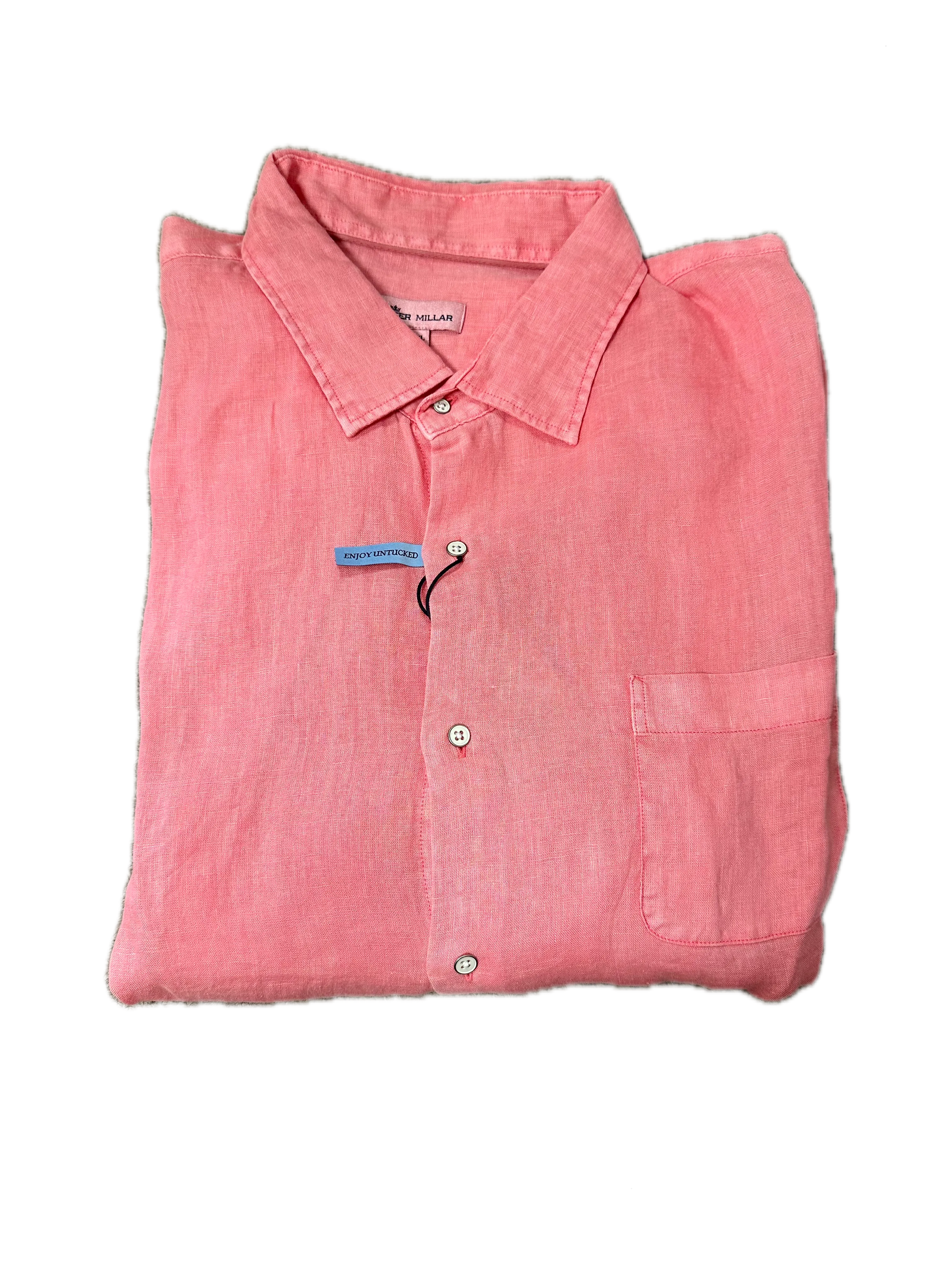 Peter Millar Coastal Garment Dyed Linen Sport Shirt (3 Colors)