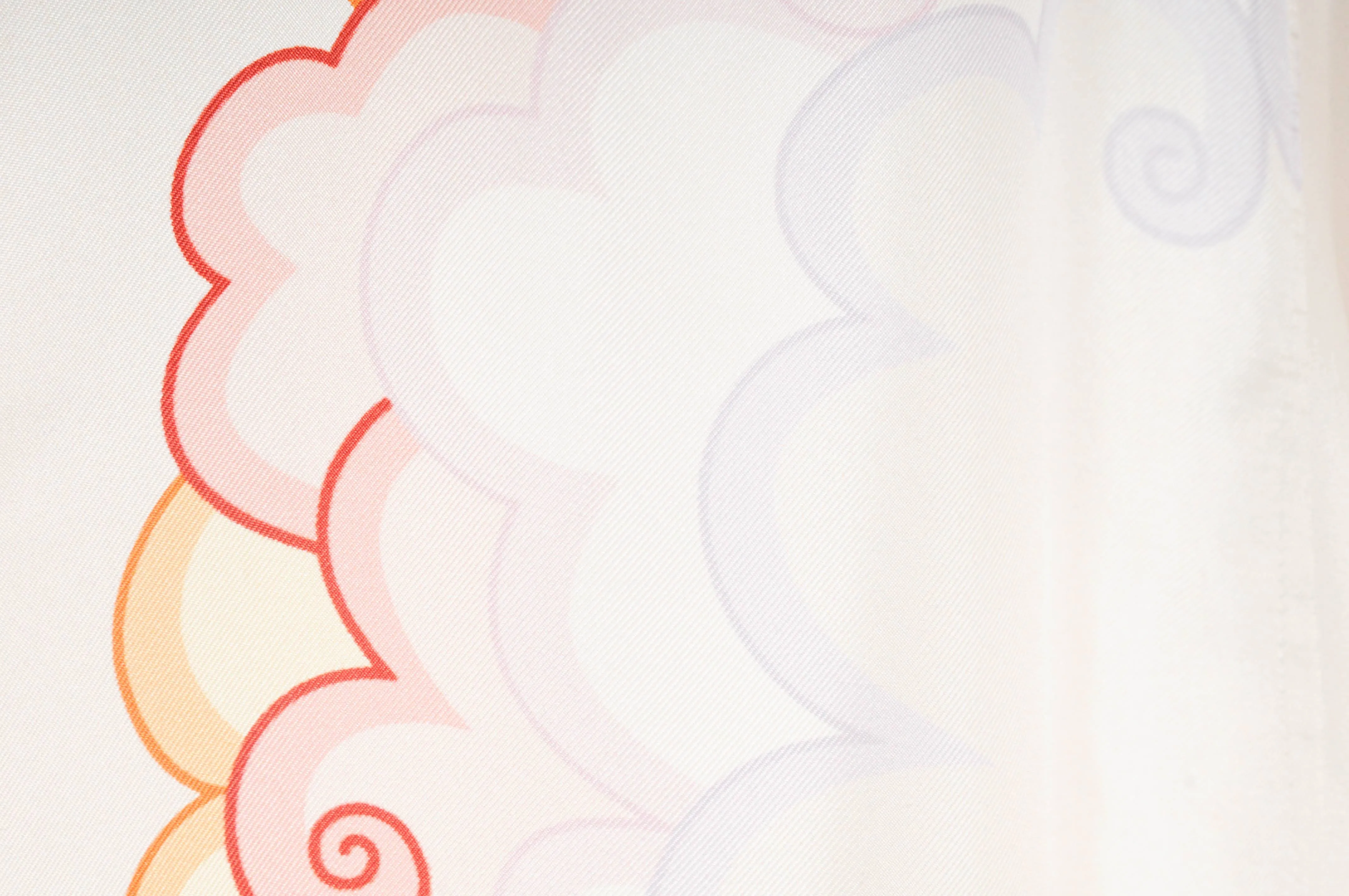 Pink Purple Orange Cloud Ocean Boat White Silk Print Shirt