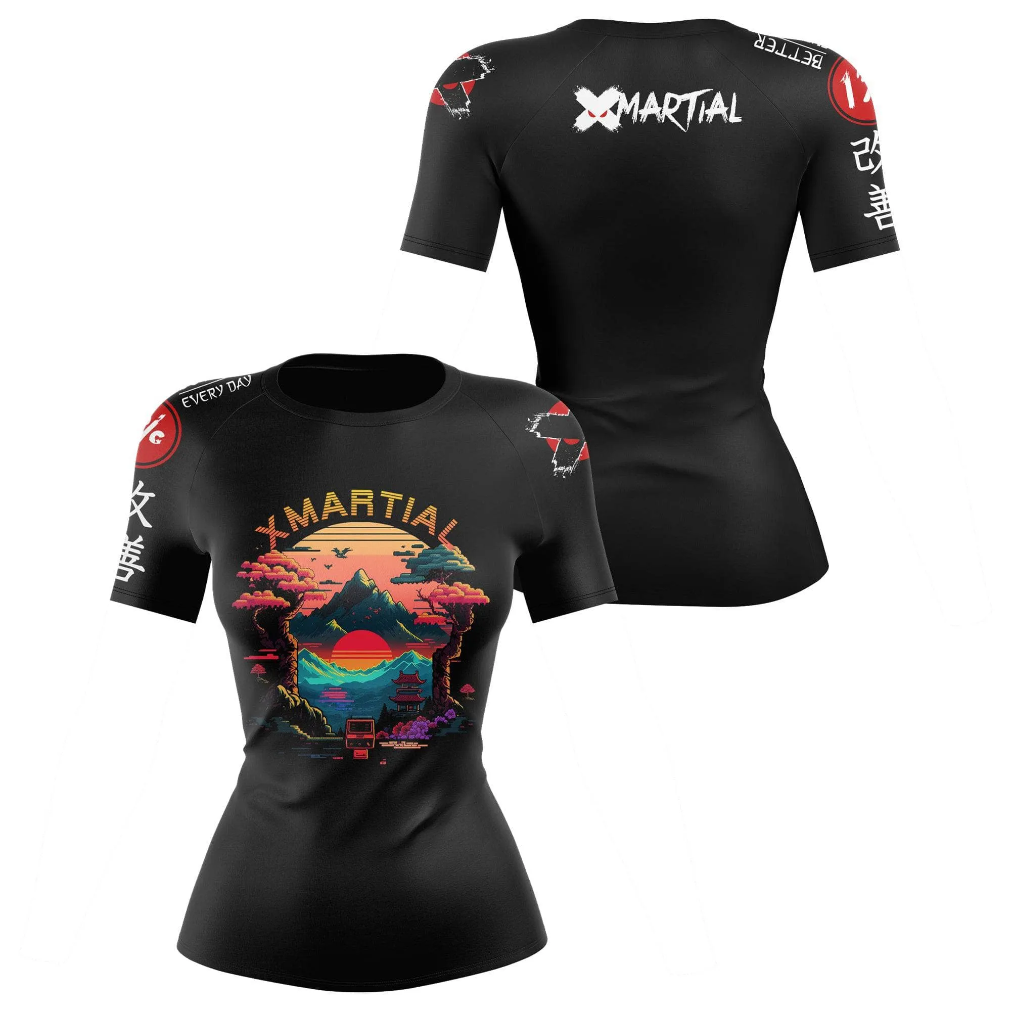 Pixel Peak Women's BJJ Rash Guard