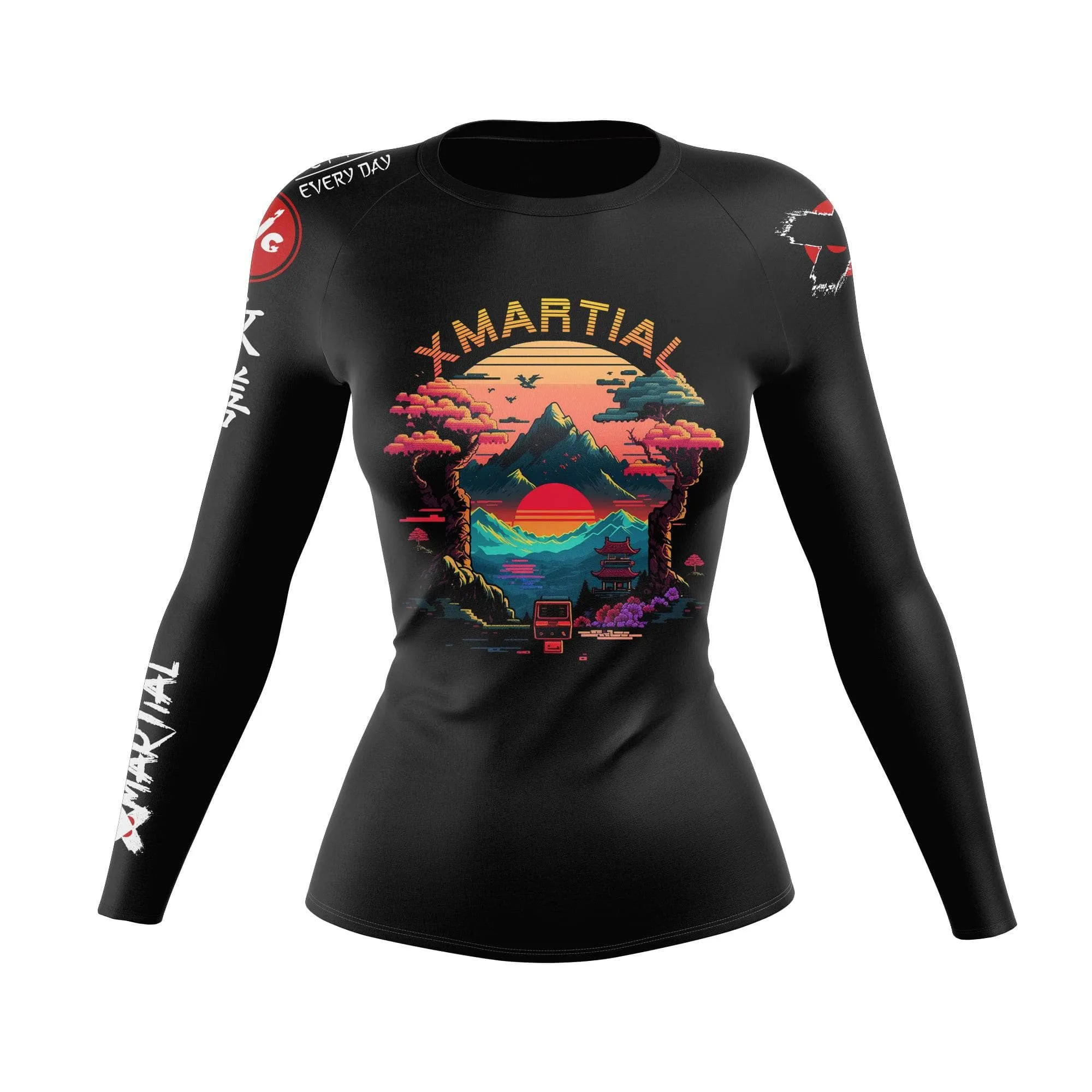 Pixel Peak Women's BJJ Rash Guard