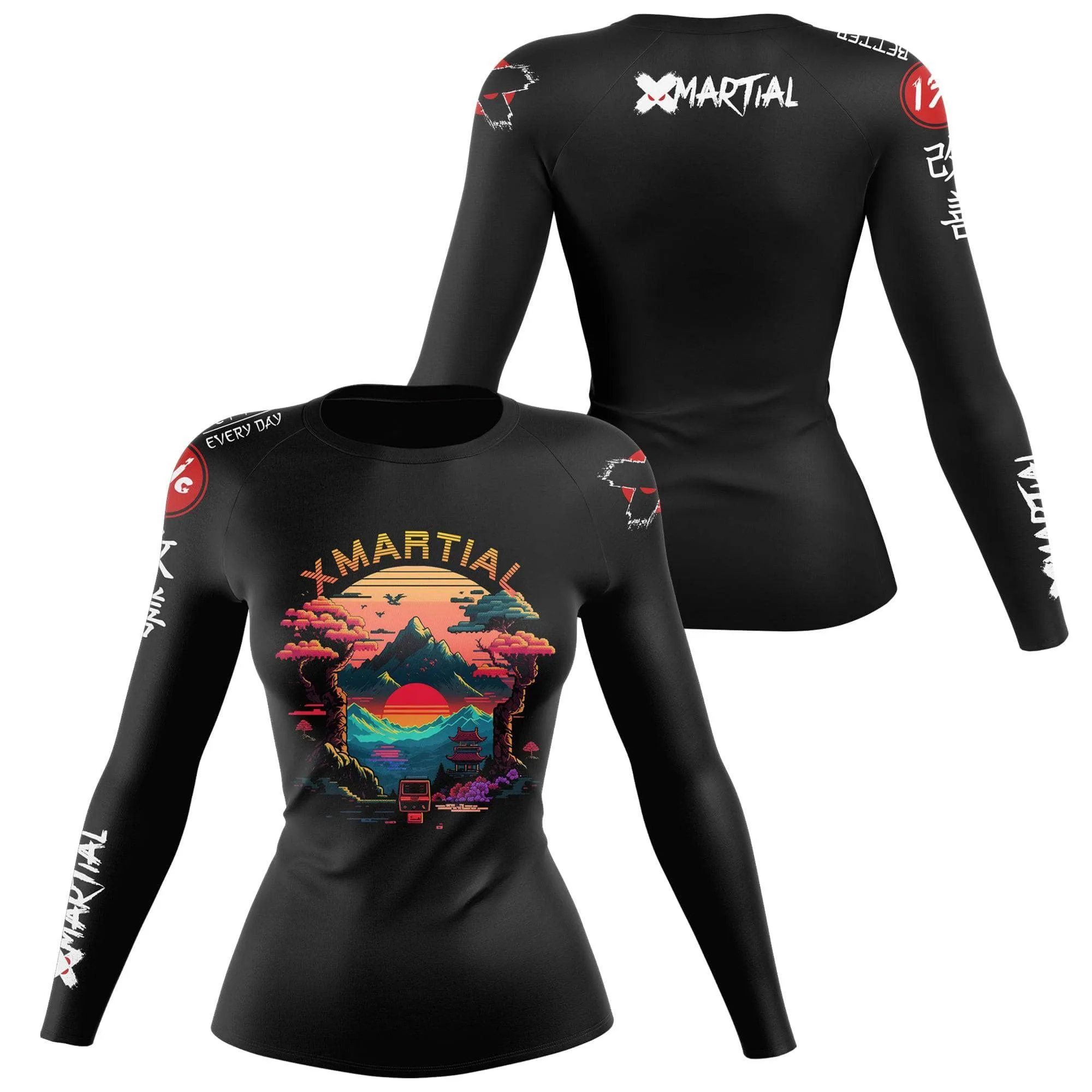 Pixel Peak Women's BJJ Rash Guard