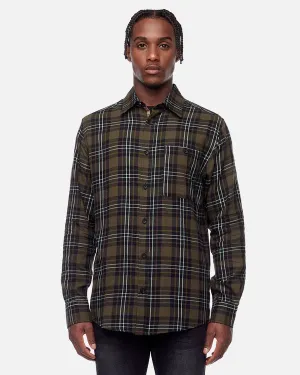 Plaid Button Down Shirt - Olive