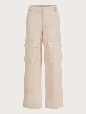Plain Flap Pocket Cargo Pants