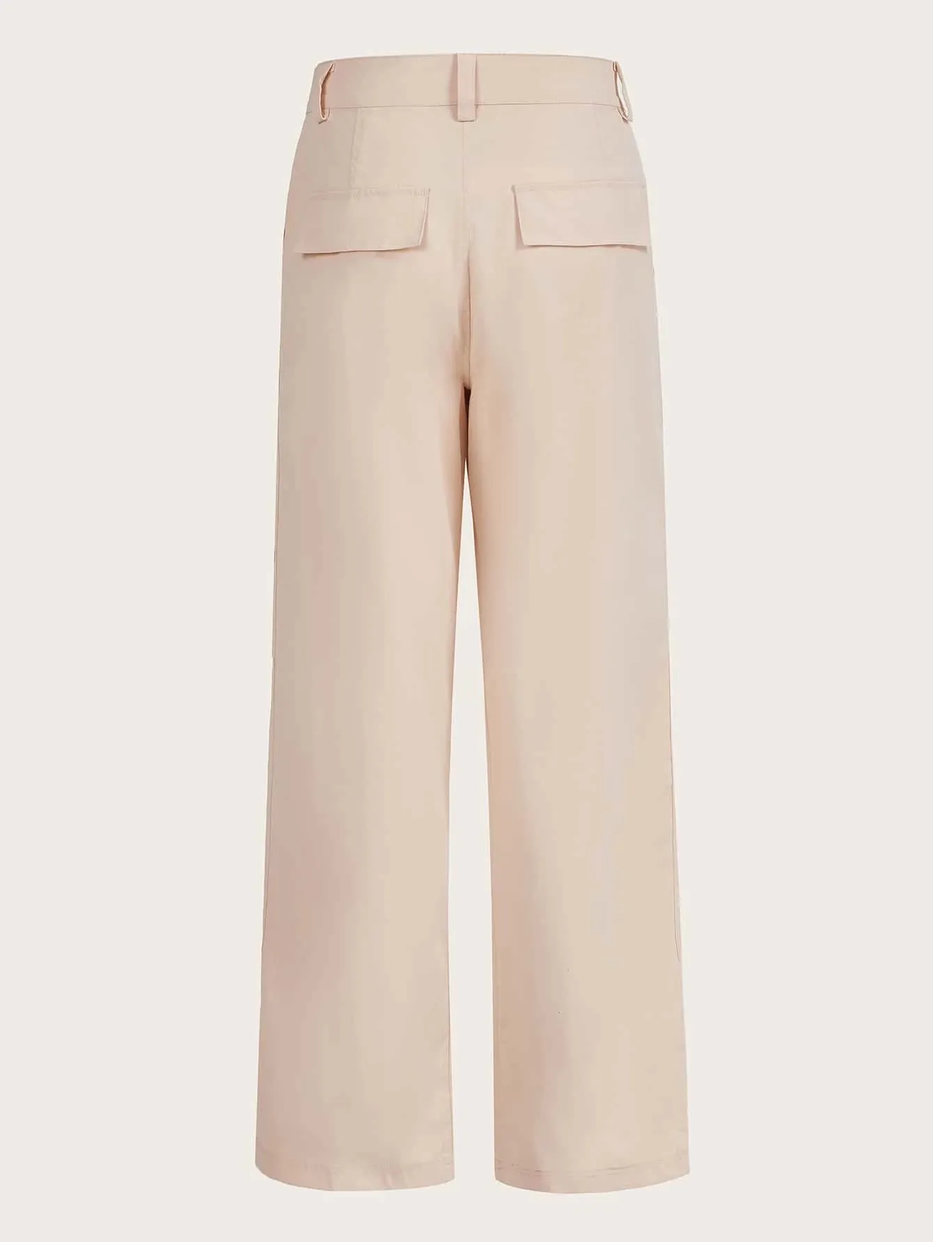 Plain Flap Pocket Cargo Pants