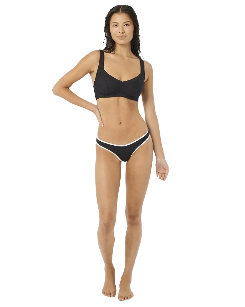 Premium Surf E Bralette Bikini Top in Black