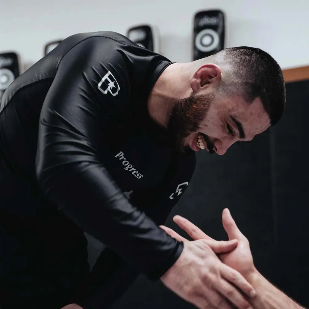 Progress Academy Long Sleeve Rash Guard Black