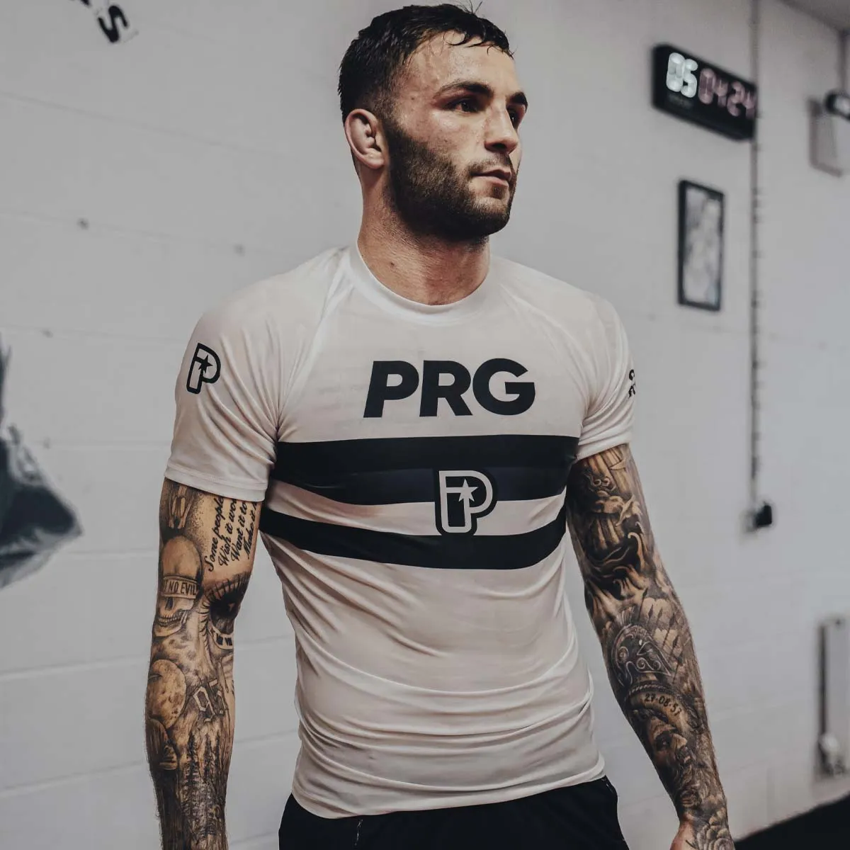 Progress Ranked Competition Rash Guard White