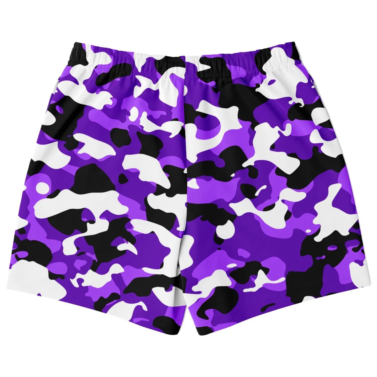 Purple Camo Mid Thigh Gym Shorts