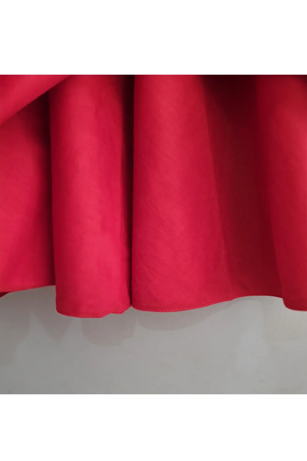 Red Cotton Sleeveless Dress