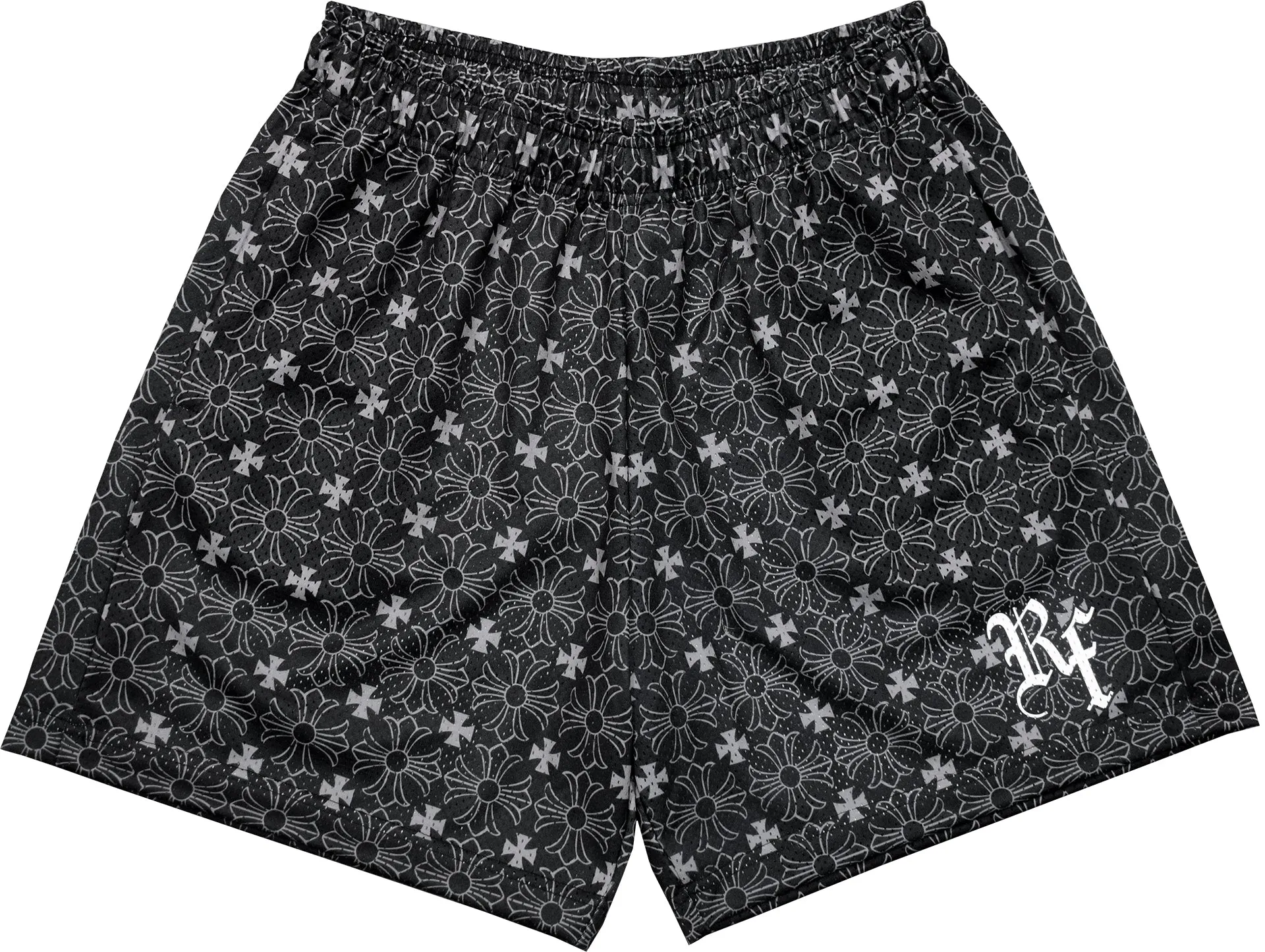 RF Mesh Gothic Cross Shorts