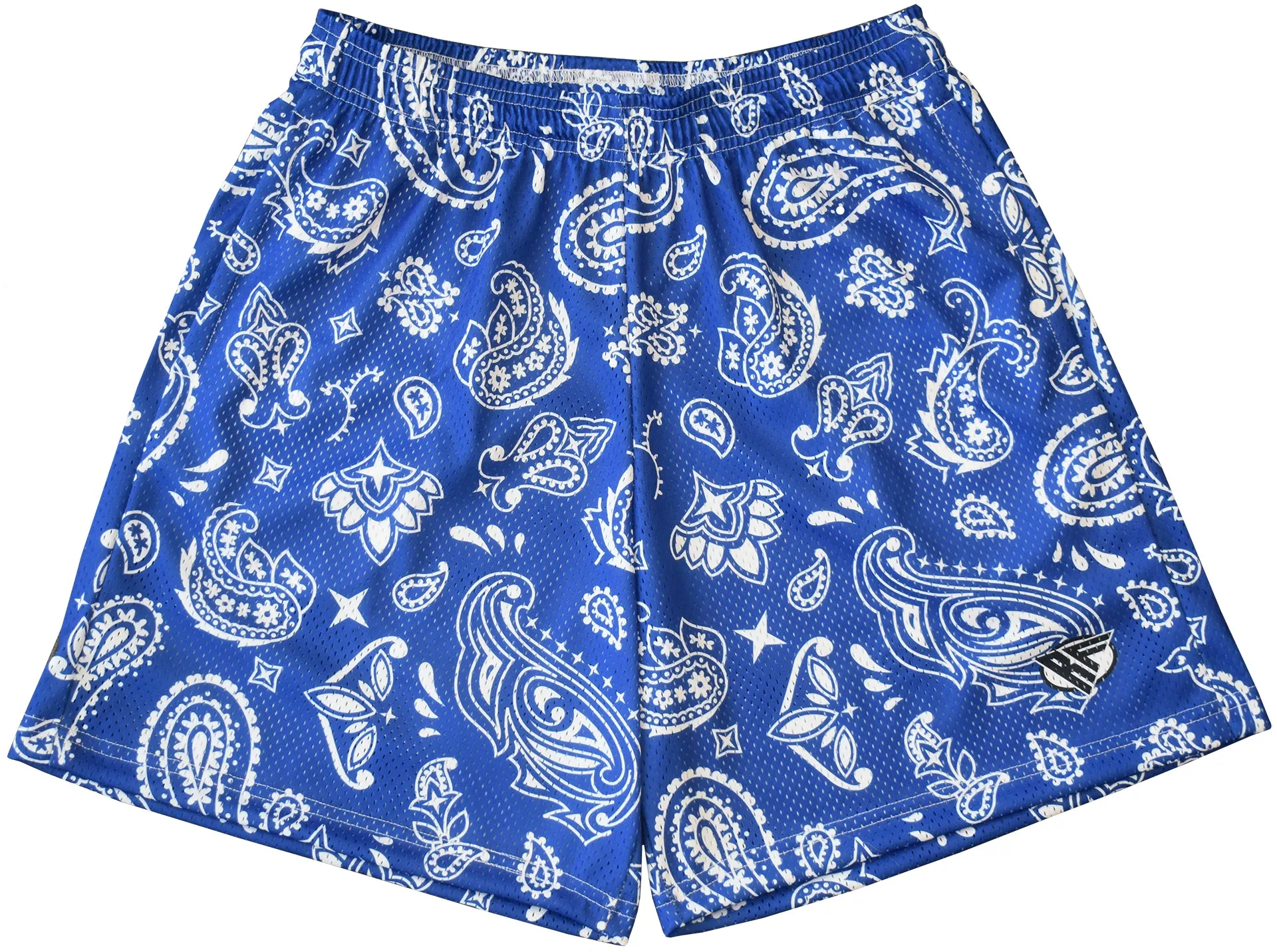 RF Mesh Paisley Shorts - Blue/White