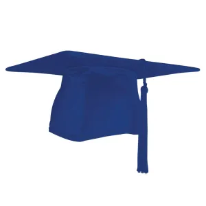 Royal Blue Graduation Hat with Tassel for Adults