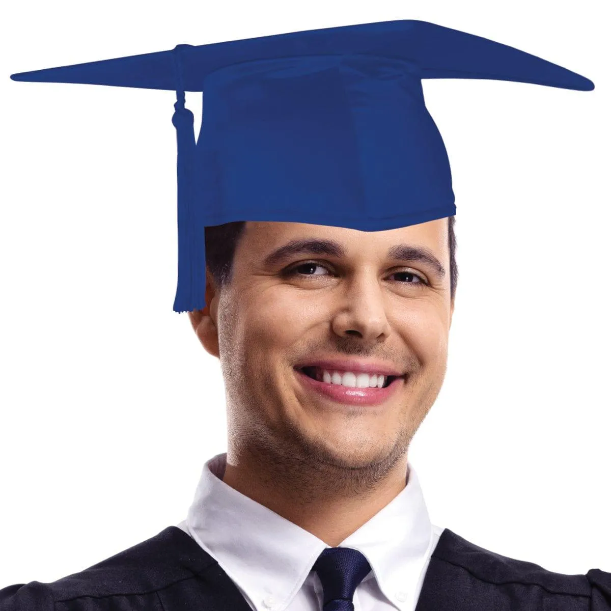 Royal Blue Graduation Hat with Tassel for Adults