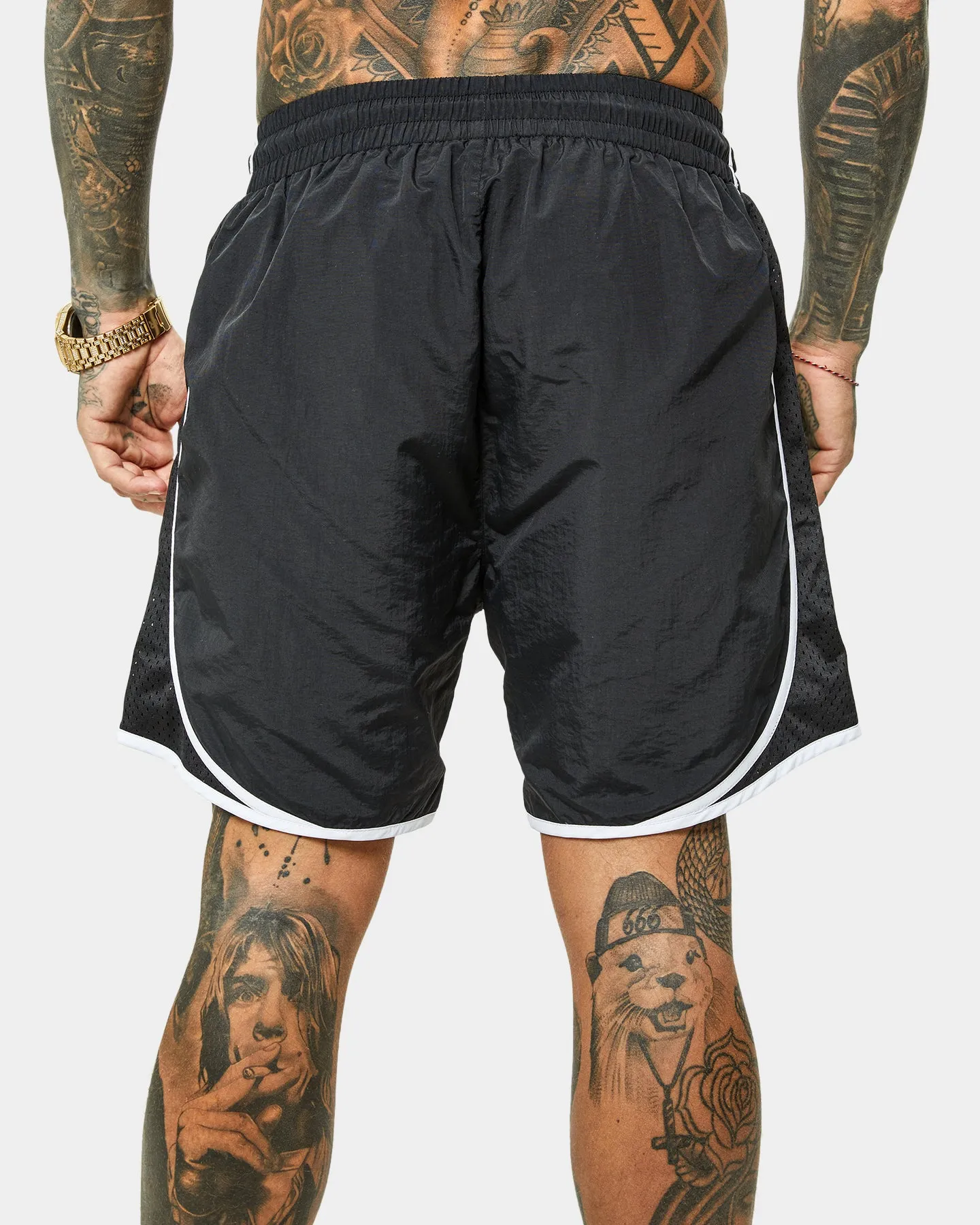 Saint Morta Icarus Vintage Running Shorts Black