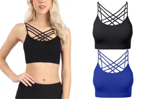 Seamless Padded Criss Cross Tube Tank