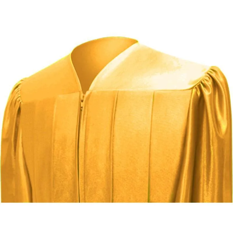 Shiny Antique Gold Bachelors Cap & Gown - College & University