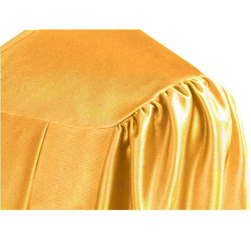 Shiny Antique Gold Bachelors Cap & Gown - College & University