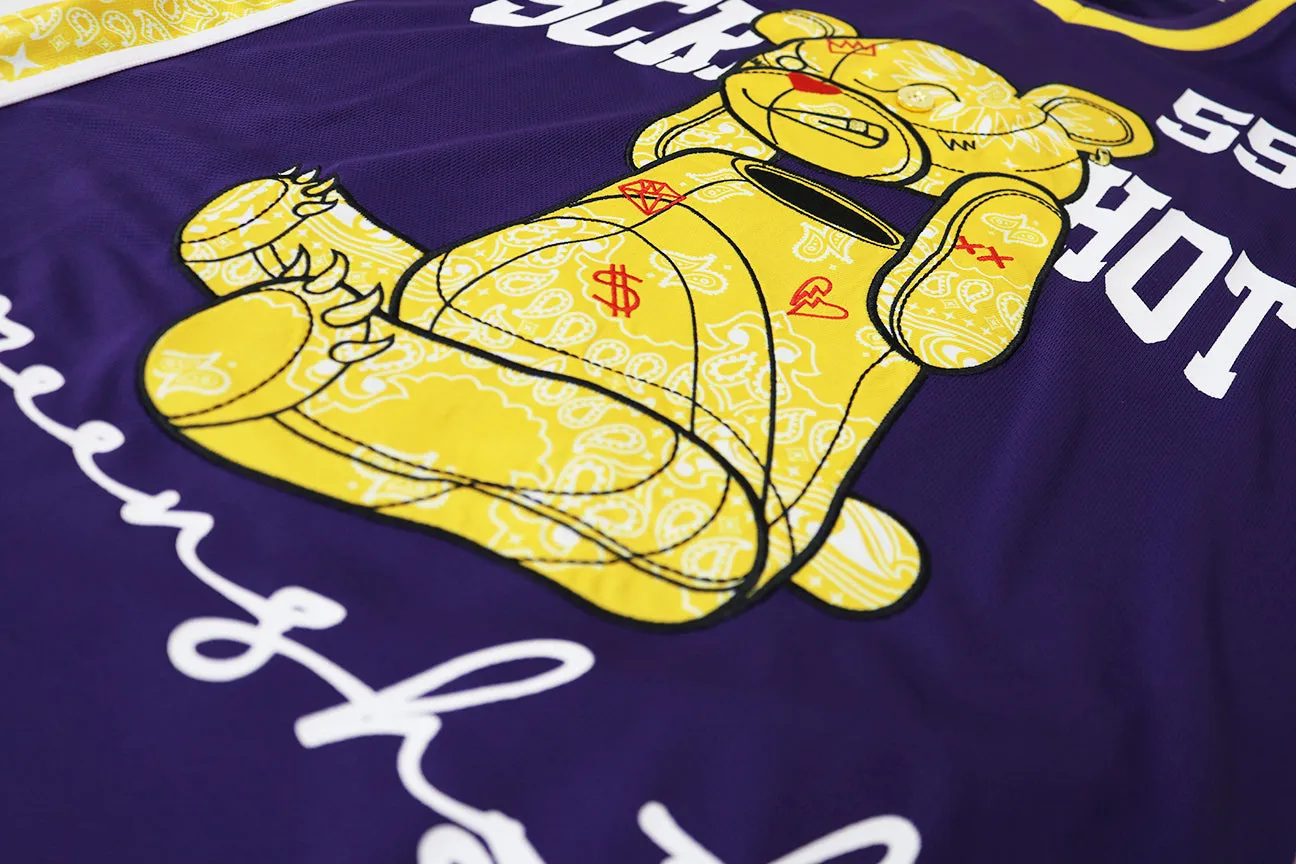 SHORT SLEEVE MESH JERSEY - TS1122 (PURPLE)