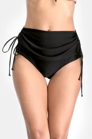 Side Drawstring High Waist Swim Shorts
