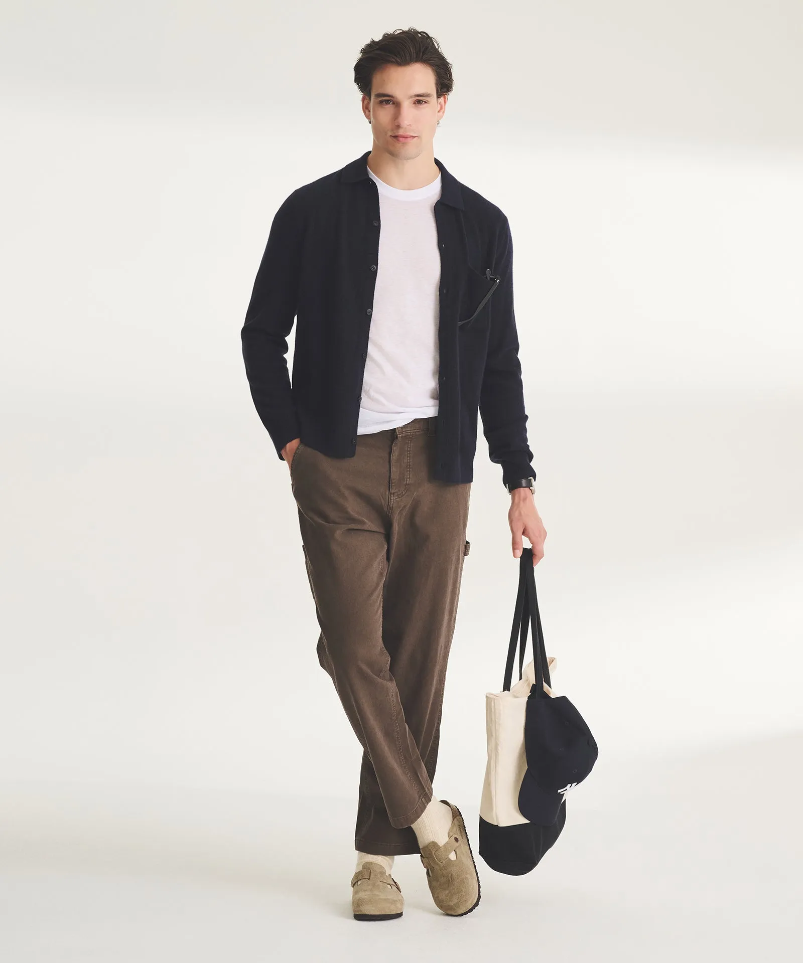 Signature Cashmere Button Down