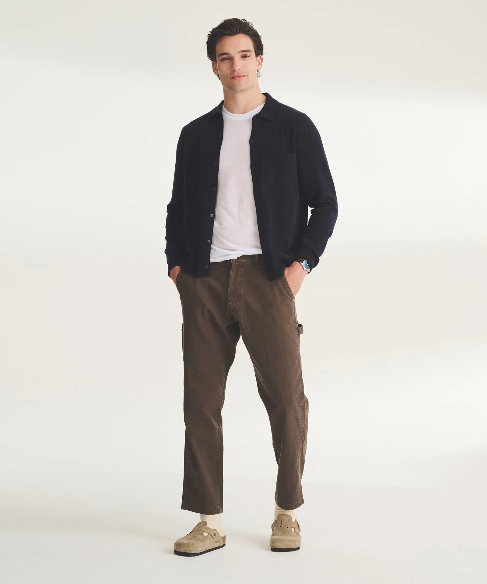 Signature Cashmere Button Down