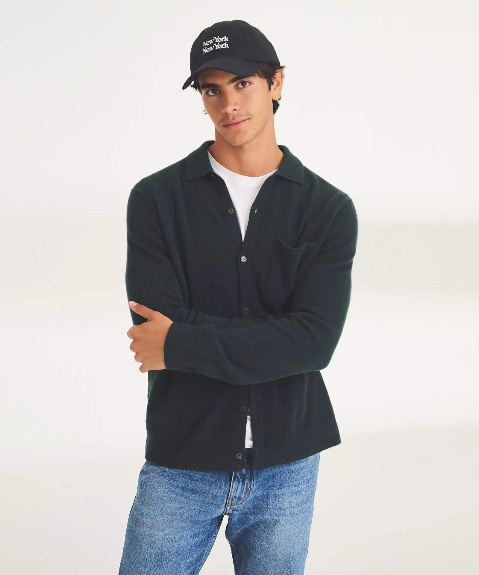 Signature Cashmere Button Down