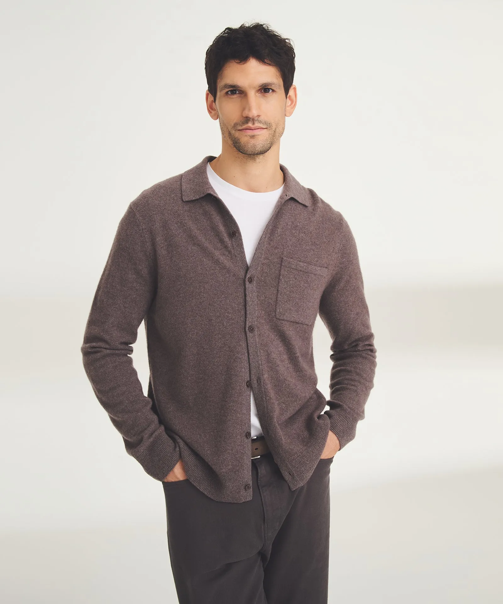 Signature Cashmere Button Down