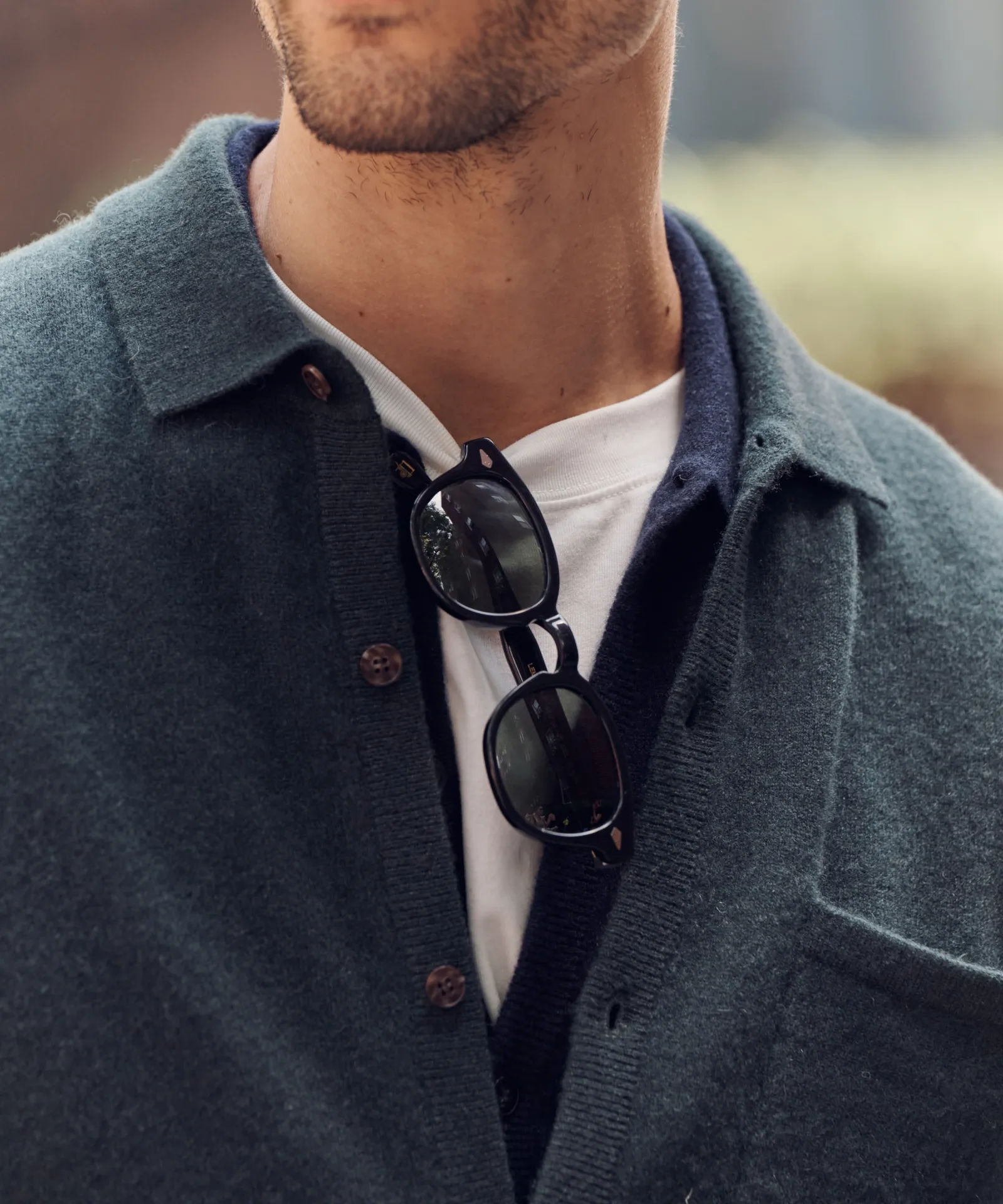 Signature Cashmere Button Down