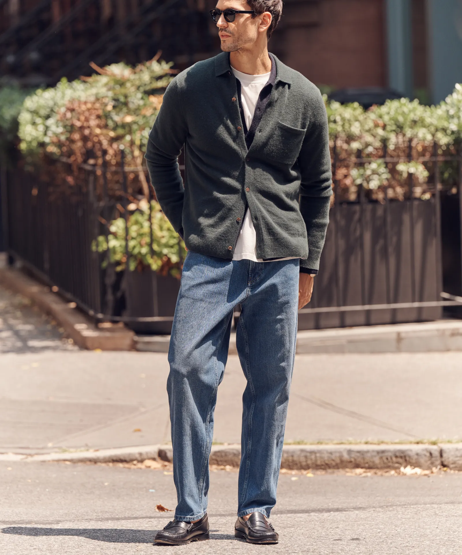 Signature Cashmere Button Down