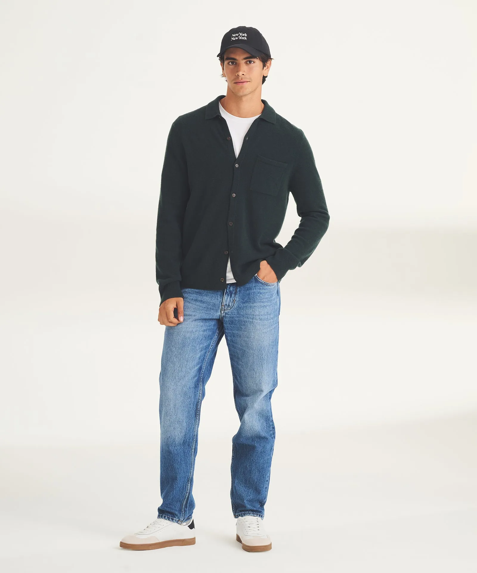 Signature Cashmere Button Down