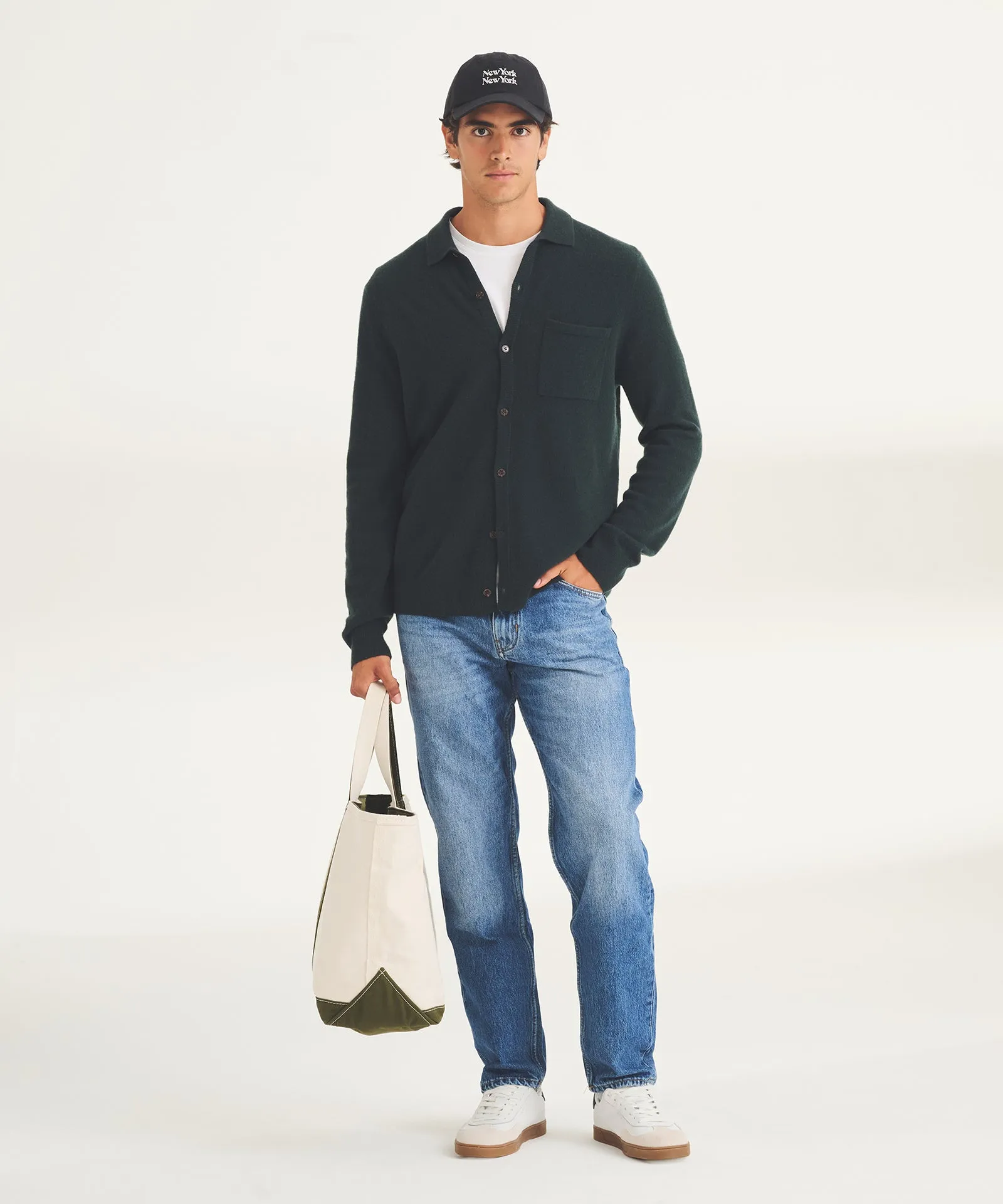 Signature Cashmere Button Down