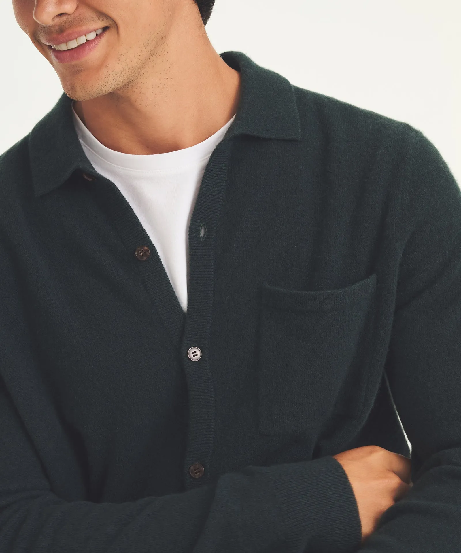 Signature Cashmere Button Down