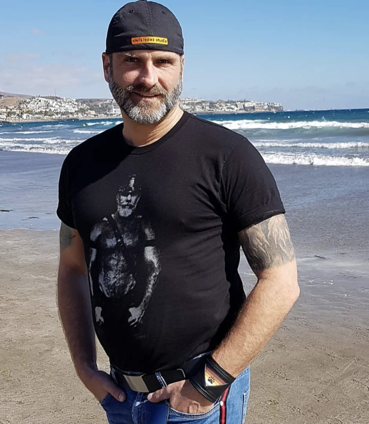 Silver Daddy, hand printed T-shirt and Tank Top (Last few)