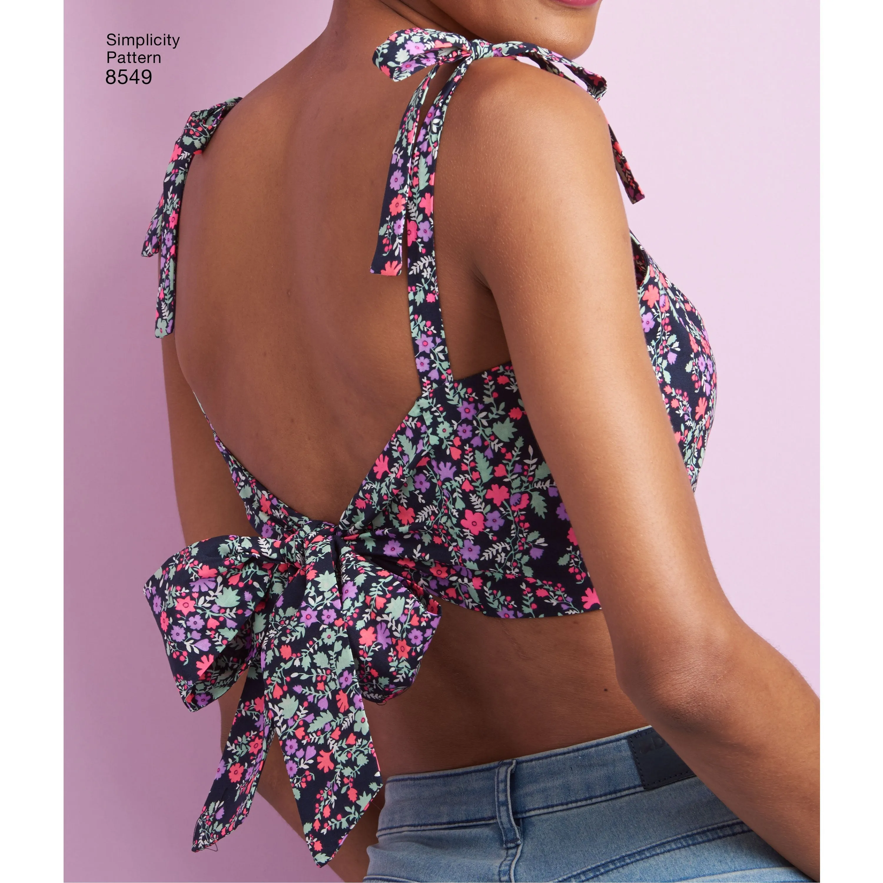 Simplicity Pattern 8549 knit or woven bra tops