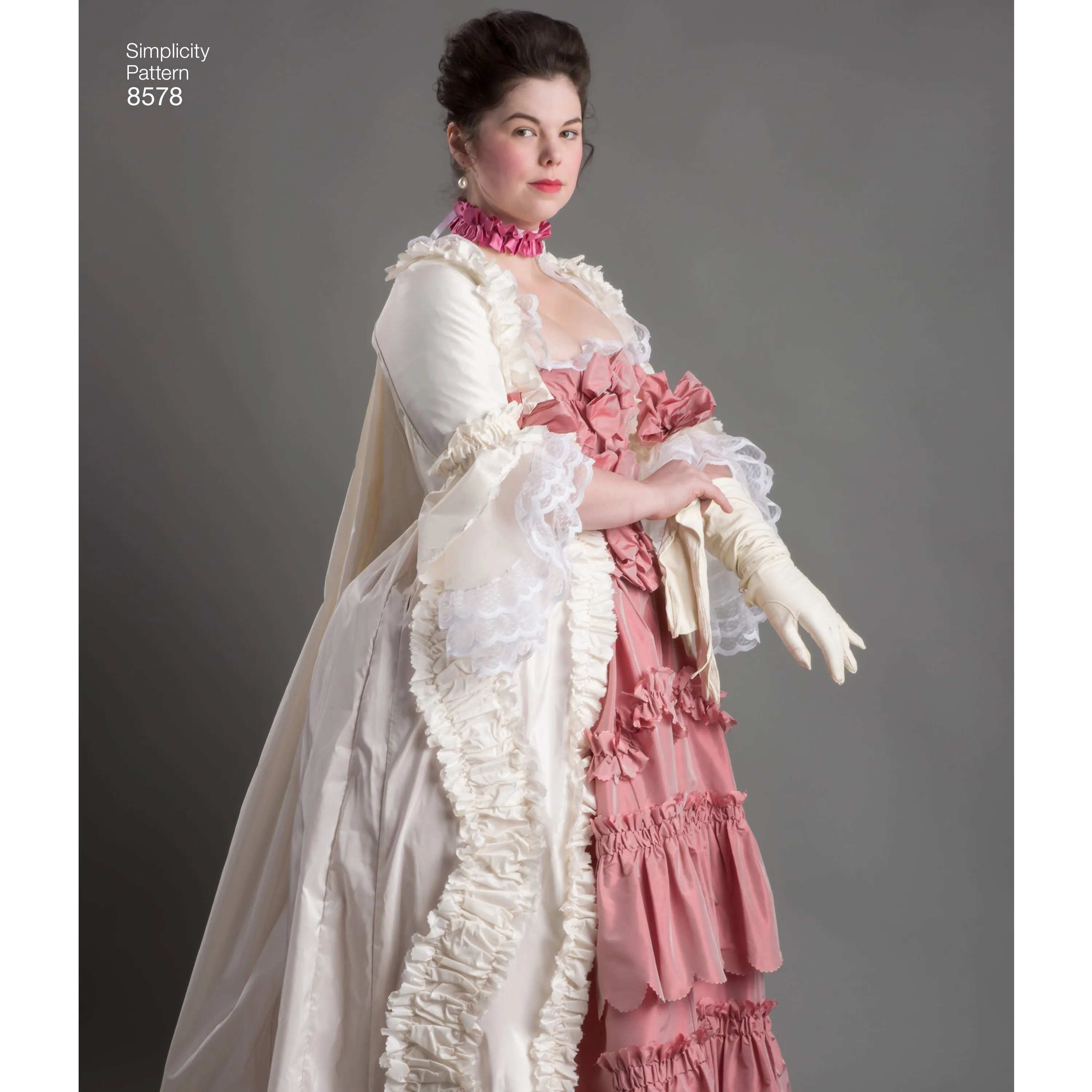 Simplicity Pattern 8578 18th century costume gown