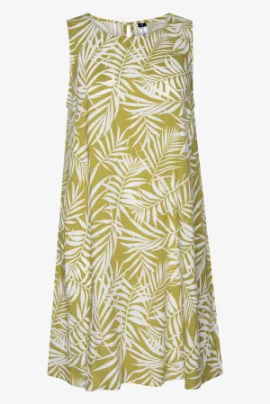 Sleeveless A-Line Dress Green