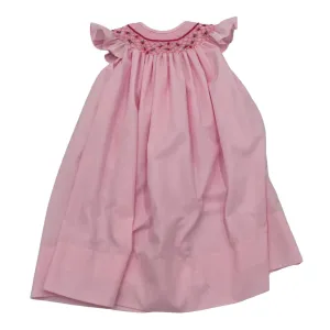 Smocked Dress / Embroidered Flowers