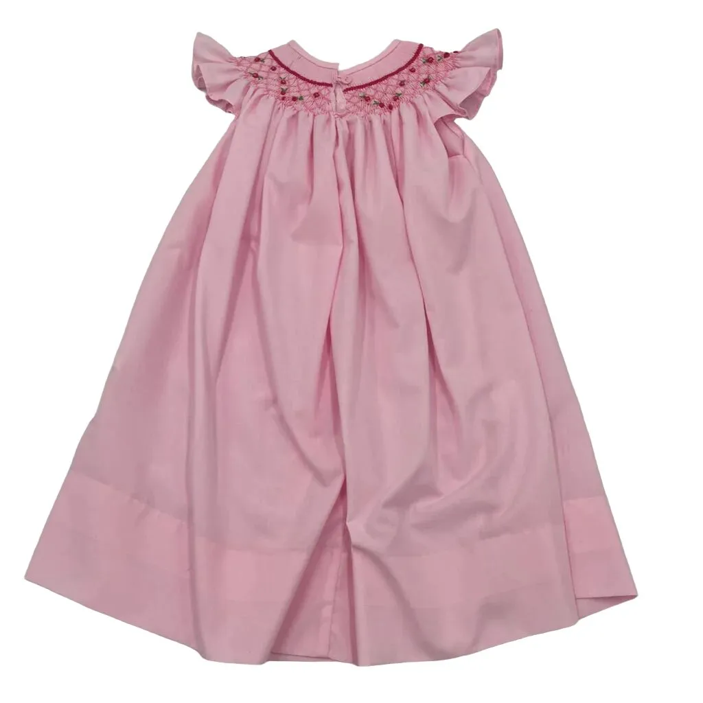 Smocked Dress / Embroidered Flowers