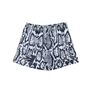 Snakeskin Mesh Shorts