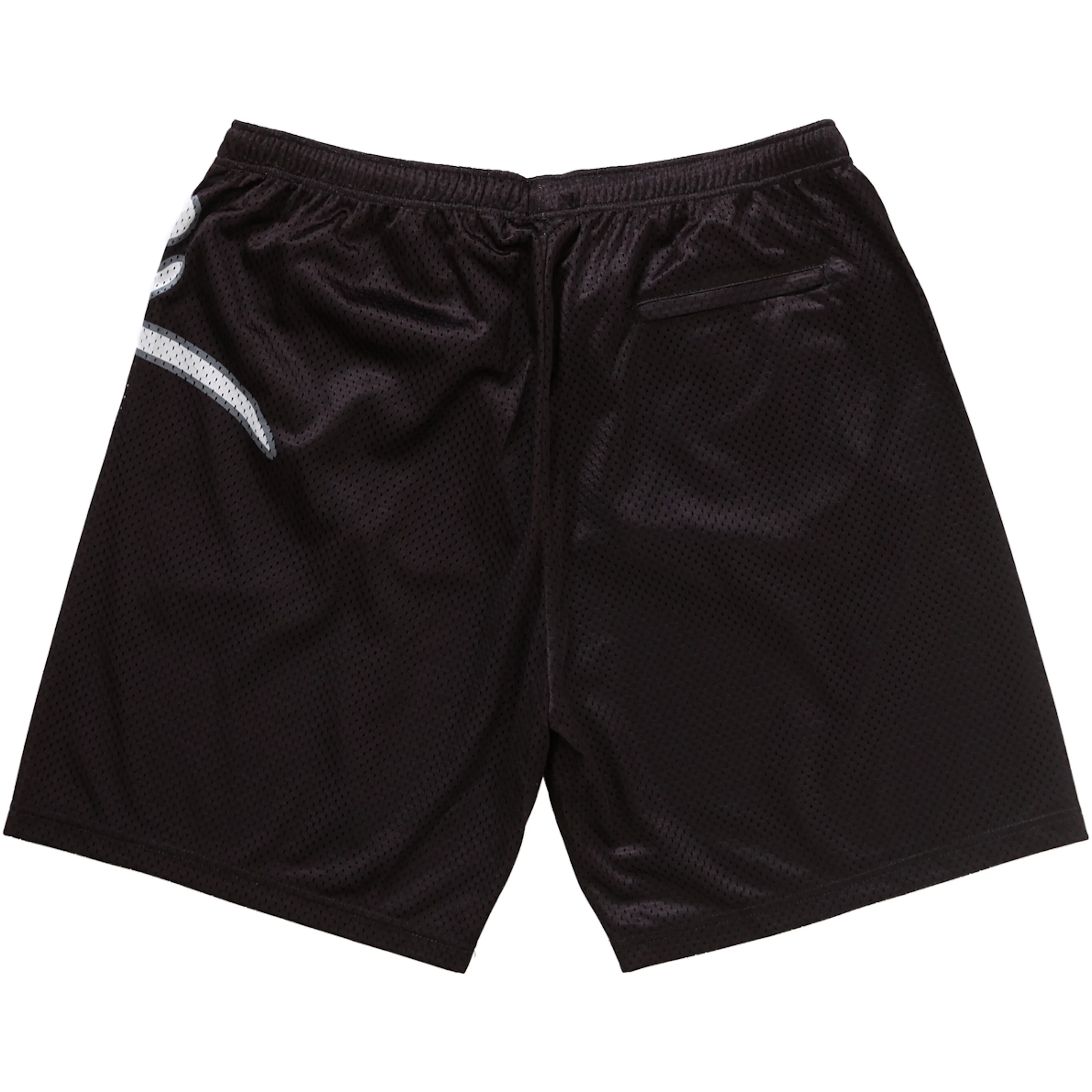 Supreme Big Script Black Mesh Shorts